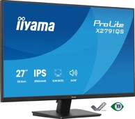 IIYAMA Monitor ProLite X2791QS-B1 / 27", 2560 x 1440, IPS, 75 Hz, 1 ms, HDMI, DisplayPort, crna